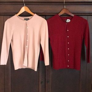 Two Banana Republic Cardigans with Shells (Size S)
